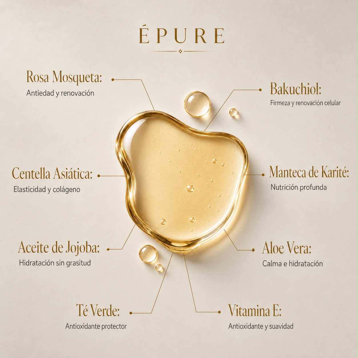ÉPURE® | Aceite Corporal Reafirmante para Piel Madura